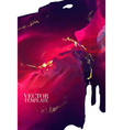 modern alcohol ink red pink dark violet colors vector image vector image