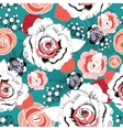 summer floral pattern vector image vector image