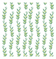 watercolor pattern with olive branches vector image vector image