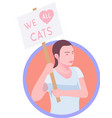 woman isometric avatar vector image