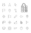 22 pointer icons vector image vector image