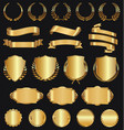 golden retro sale badges and labels collection 2 vector image