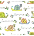 summer seamless pattern vector image