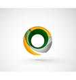 abstract geometric company logo ring circle vector image vector image