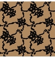 black lace fabric seamless pattern vector image vector image