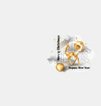 merry christmas and happy new year greeting card vector image vector image