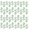 watercolor pattern with olive branches vector image vector image