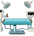 medical surgical room pop art vector image