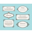 vintage frames with text vector image vector image