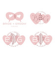 wedding card templates vector image