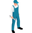 worker isometric vector image vector image