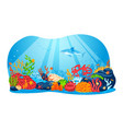 sea nature marine ocean tropical underwater vector image vector image