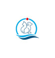 pets cat and dog vector image vector image