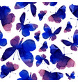 watercolor seamless pattern purple silhouettes vector image vector image