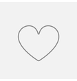 heart sign line icon vector image