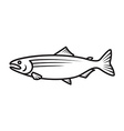 salmon logo vector image vector image