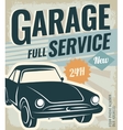 vintage retro car vector image