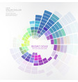 colorful circular mosaic design background vector image