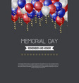 memorial day usa greeting card wallpaper yellow vector image