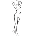 naked woman vector image