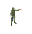 isometric special forces soldier police swat team vector image vector image