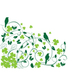 bird shamrock vector image vector image