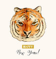 happy chinese new tiger year 2022 vector image