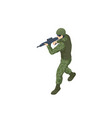 isometric special forces soldier police swat team vector image
