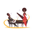 jazz musician vector image vector image