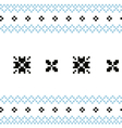 norwegian simple pattern - black and blue vector image vector image