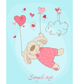 romantic love card vector image