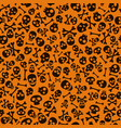 seamless halloween pattern vector image