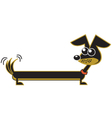 cute dachshund vector image vector image