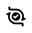 iteration icon vector image vector image
