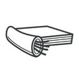 papers pack in pile packaging for products vector image