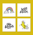 set of magic cards vector image vector image
