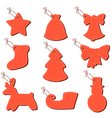 christmas label vector image