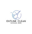 clean logo design template isolated vector image
