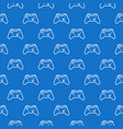 gamepad blue pattern controller seamless vector image