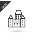 grey line chateau frontenac hotel in quebec city vector image