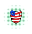 neckerchief in usa flag colors icon comics style vector image vector image
