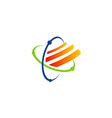 orbit technology science logo vector image