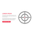 people standing in the shape of target vector image vector image