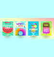 set of summer sale promotion banners vector image