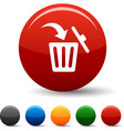 delete icons vector image