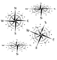 grunge compass set vector image