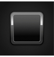 metal web button vector image vector image