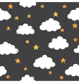 gold pattern with clouds vector image
