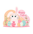 happy easter poster vector image