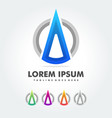 a letter logo icon colorful design template vector image vector image